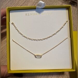 Kendra Scott Gold Necklace Set